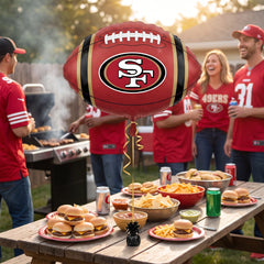 San Francisco 49ers Football Foil Balloon - 18 Inch