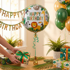Get Wild Jungle Birthday Foil Balloon