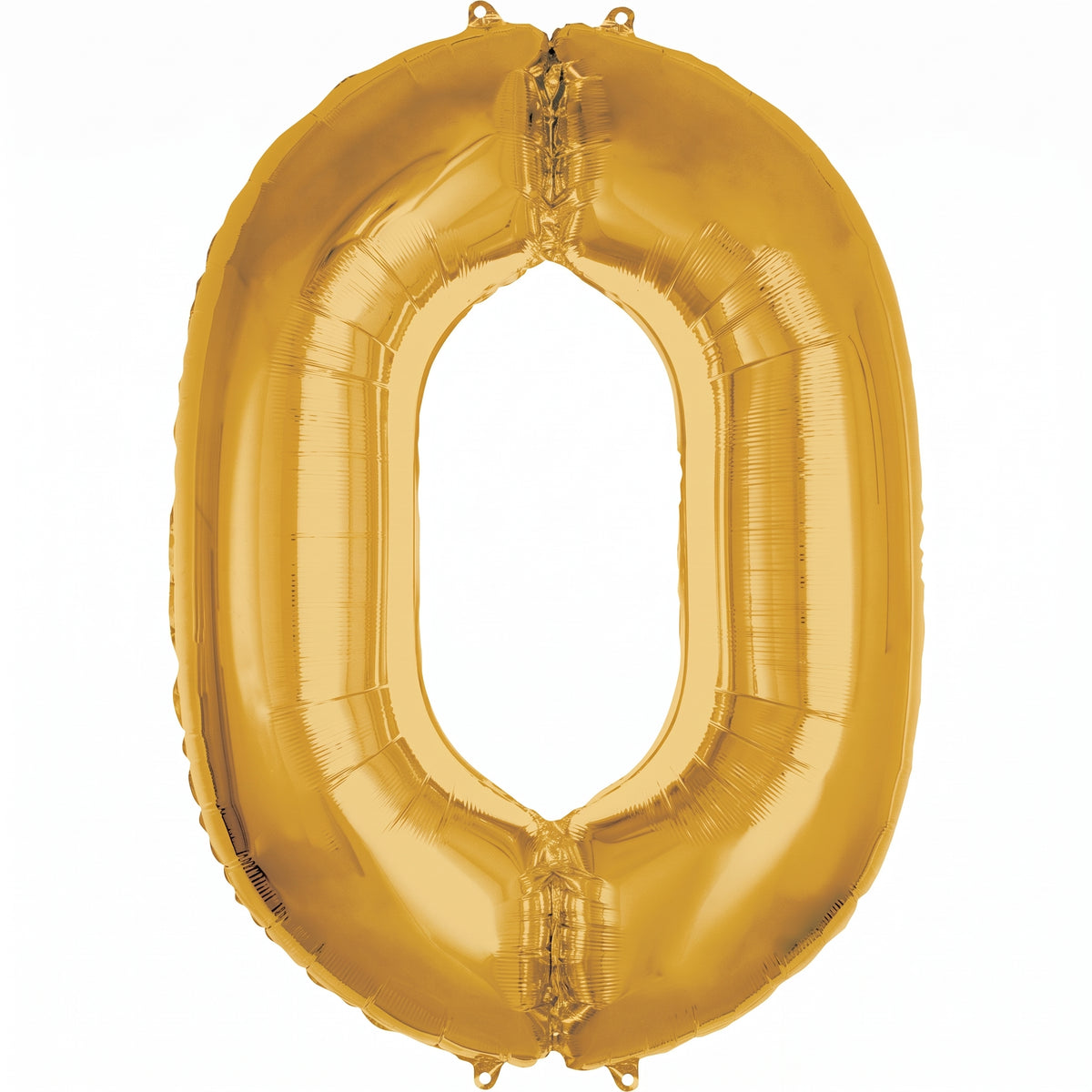 Gold Number 0 Foil Balloon - 50 Inch Metallic Celebration Decor