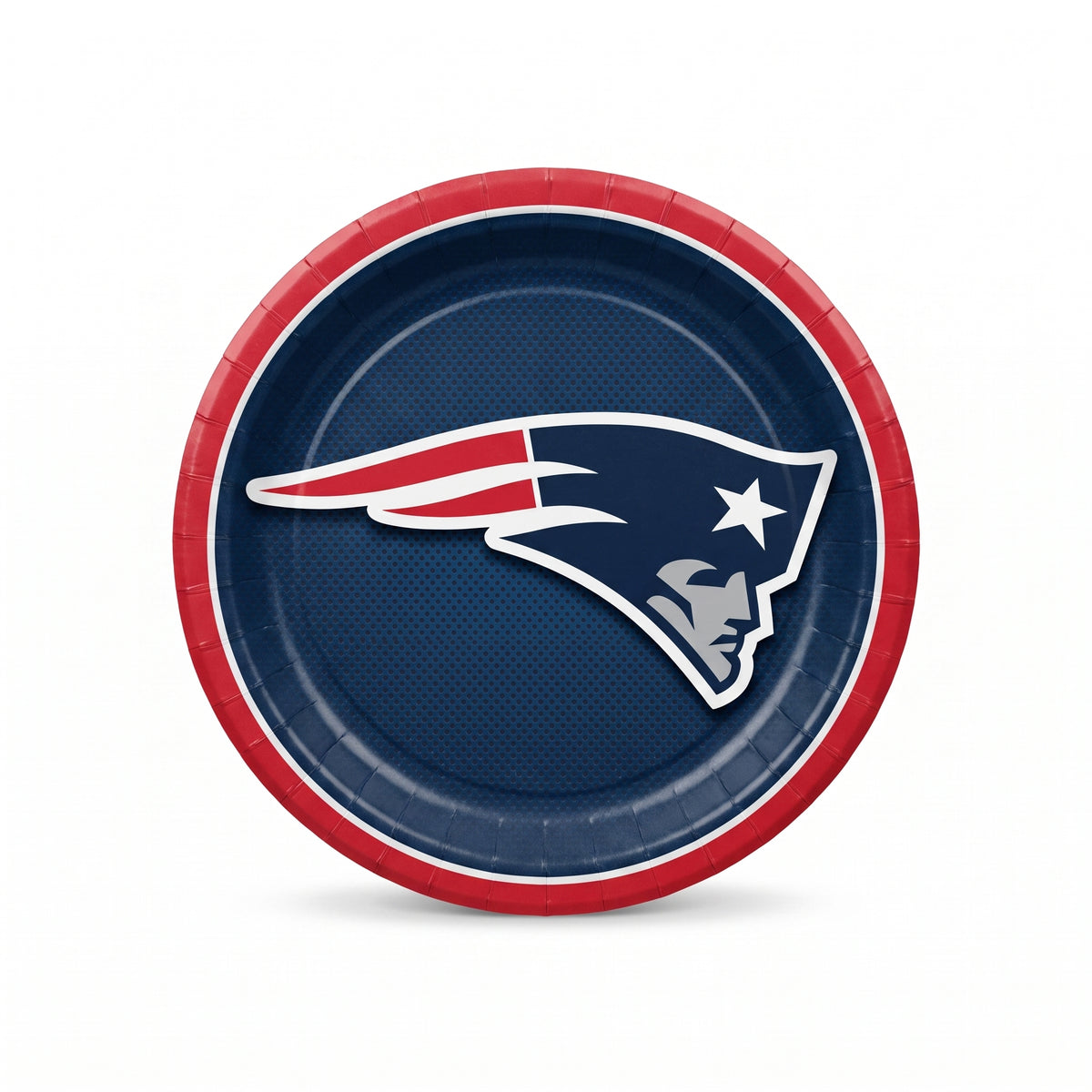 New England Patriots 9" Round Paper Plates
