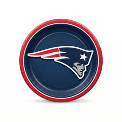 New England Patriots 9" Round Paper Plates