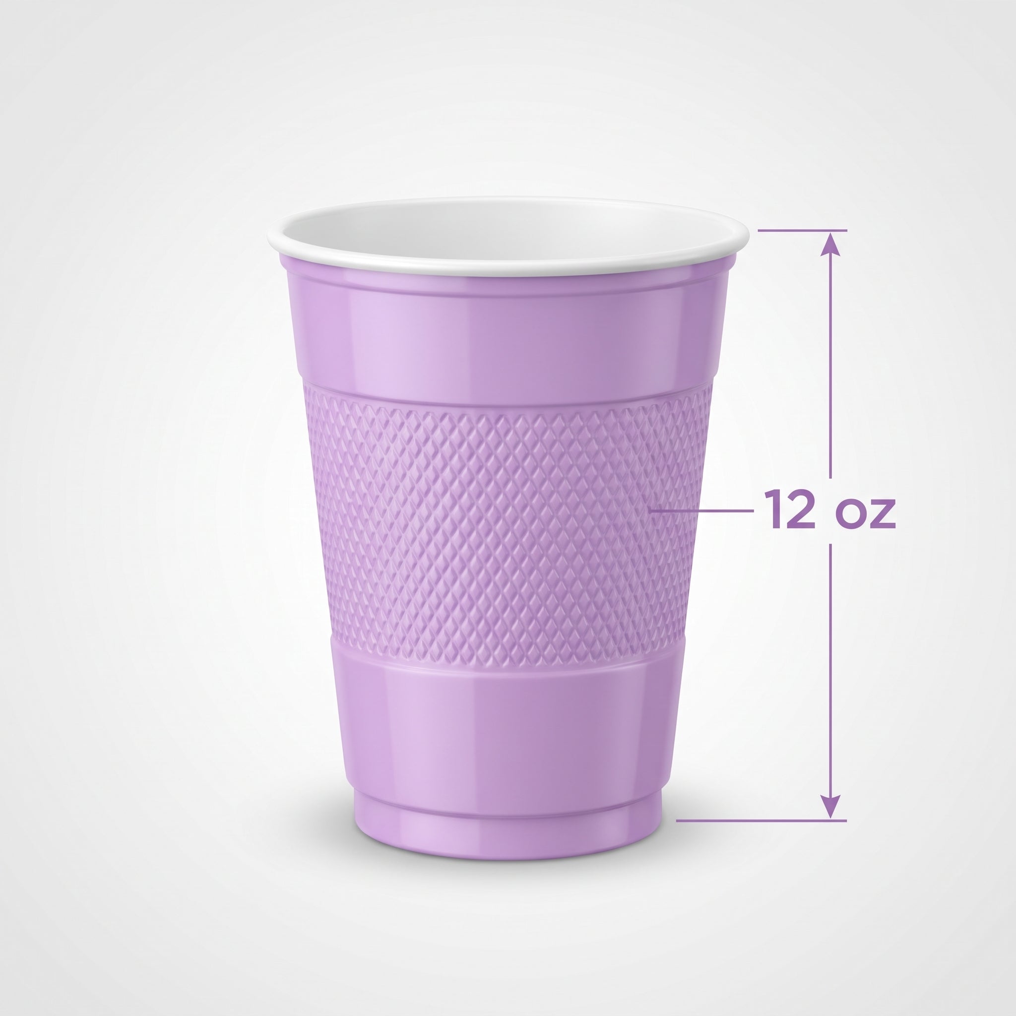 Purple 12 oz. Plastic Party Cups