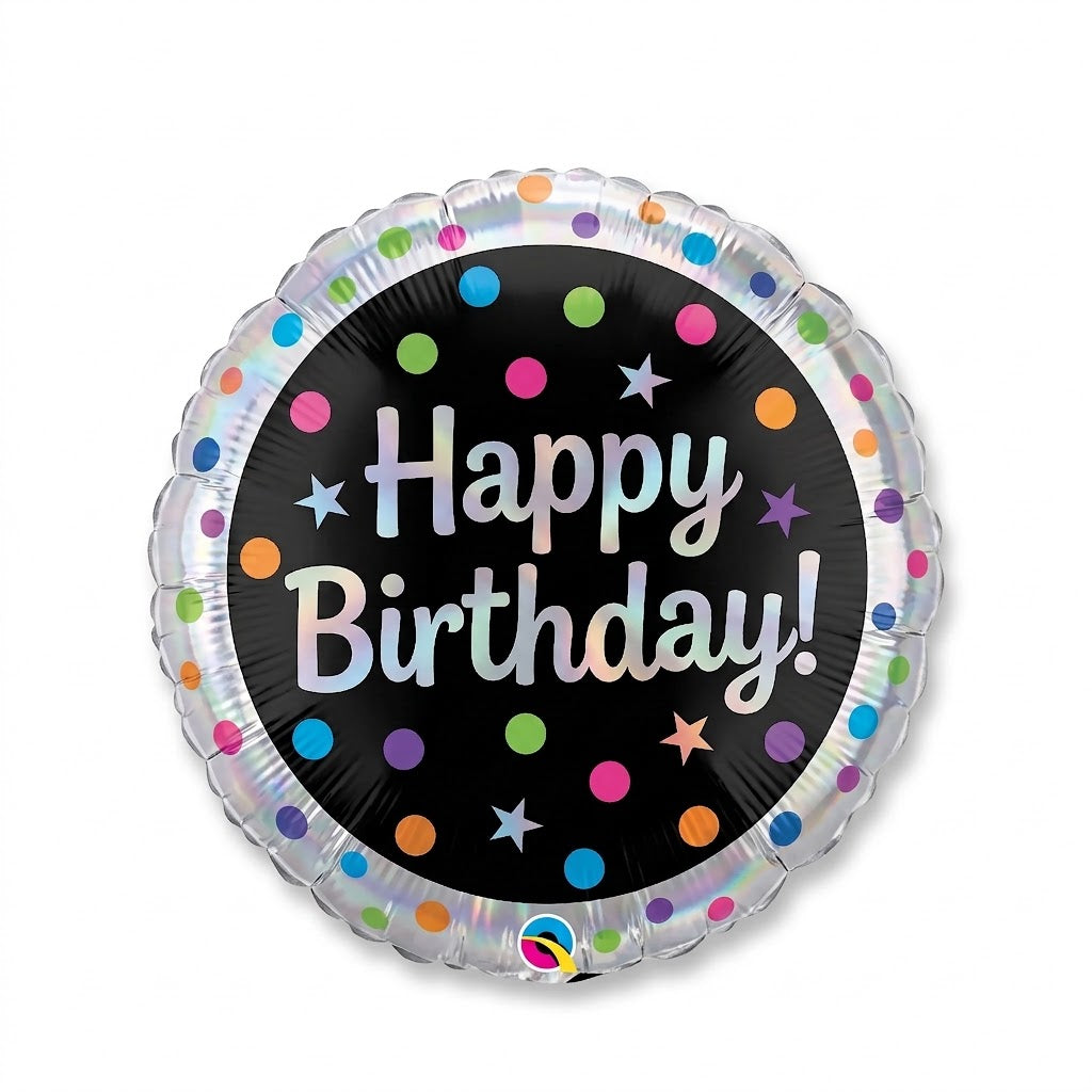17" Polka Dot Foil Birthday Balloon