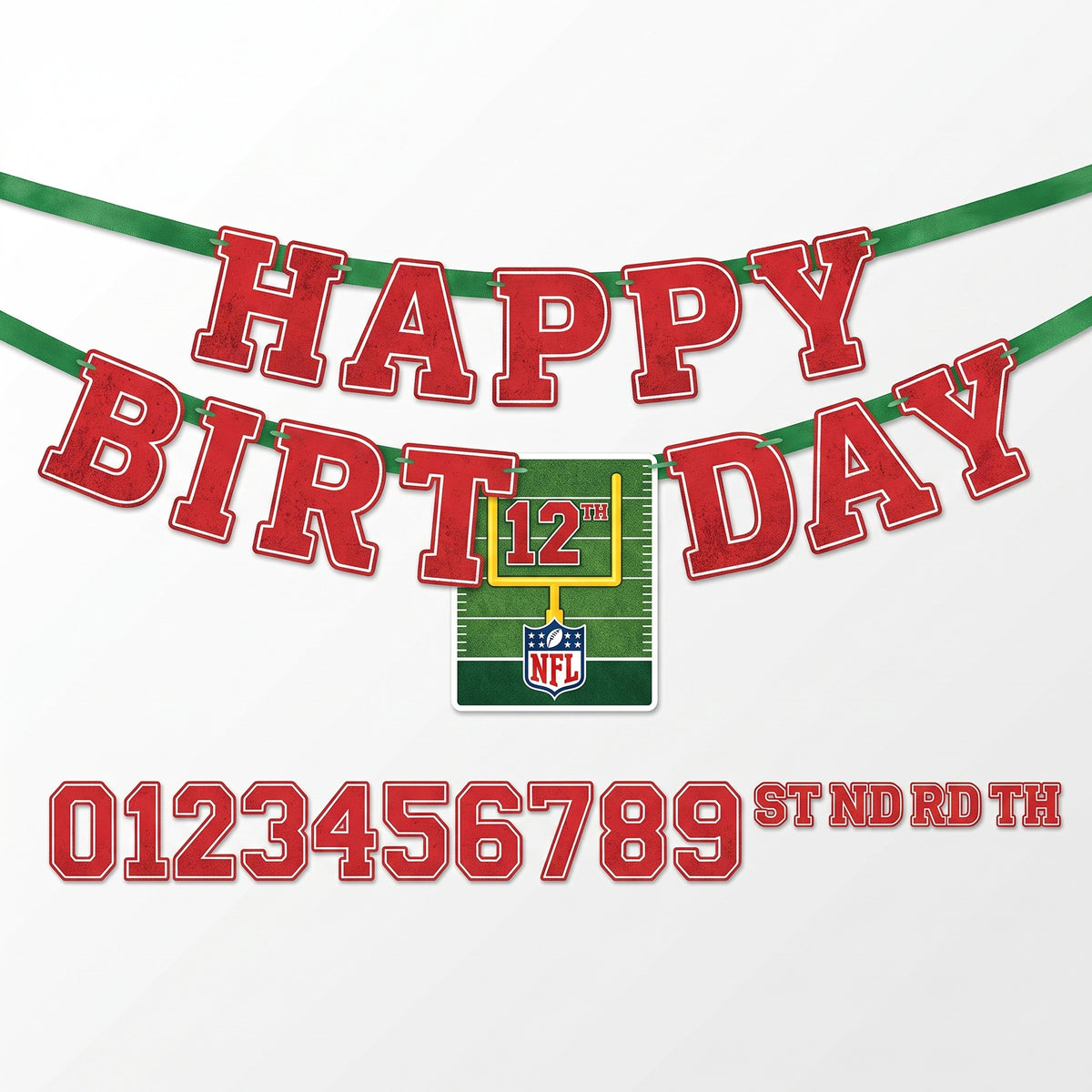 NFL Drive Customizable "Happy Birthday" Banner