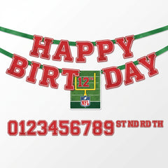 NFL Drive Customizable "Happy Birthday" Banner