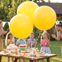 Sunshine Yellow Latex Balloons, 24-Inch, 4-Pack