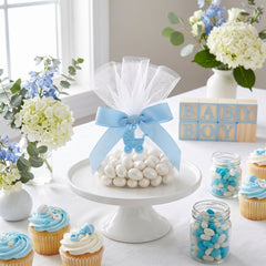 Blue Baby Stroller Favor Charms - 12 Pack