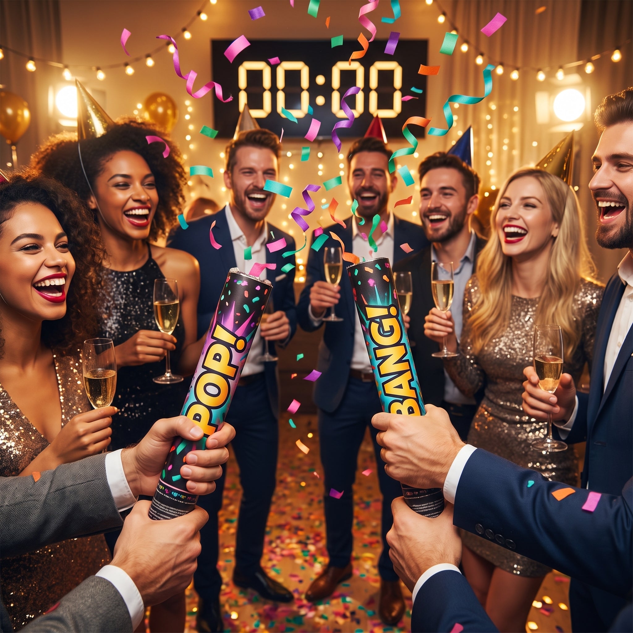 Pop! Bang! Colorful Confetti Poppers