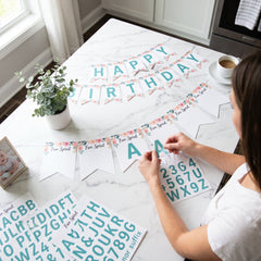 Customizable Free Spirit Pennant Banner for Baby's First Birthday