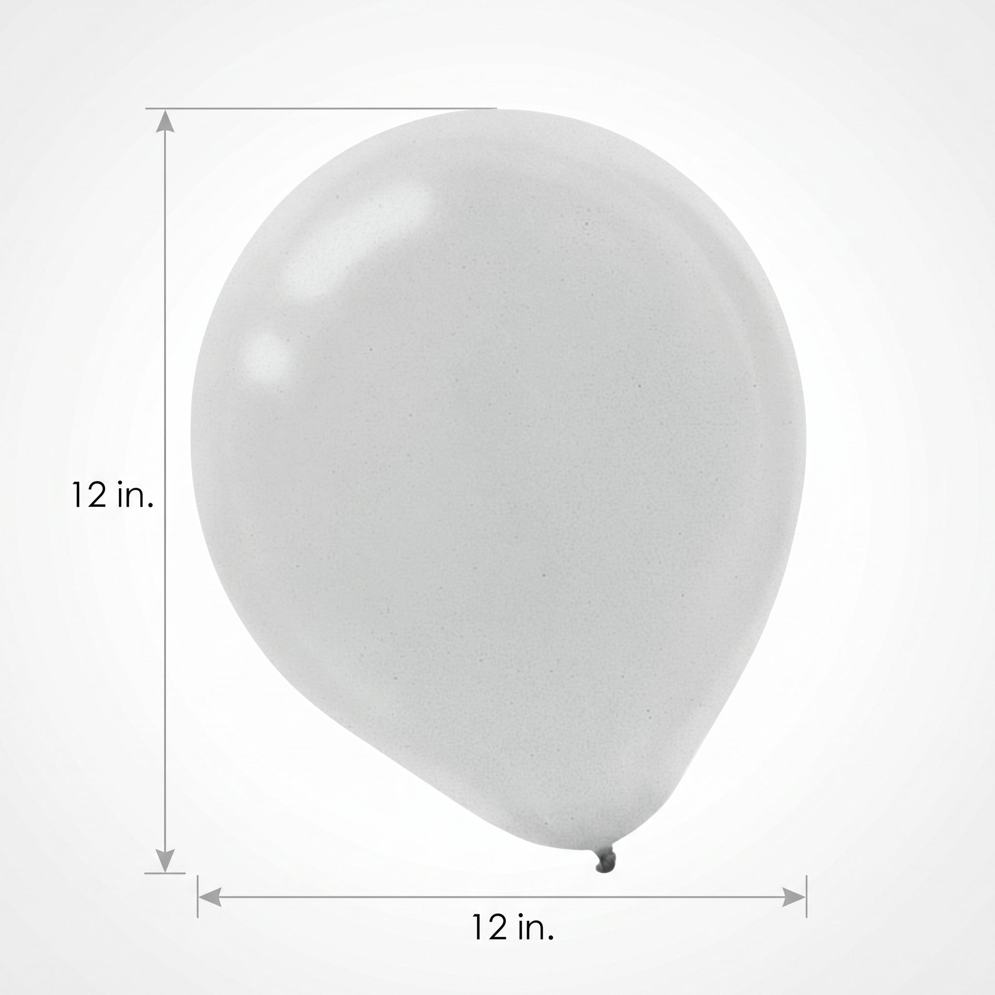 Silver Pearl Latex Balloons, 12-Inch, 15-Pack