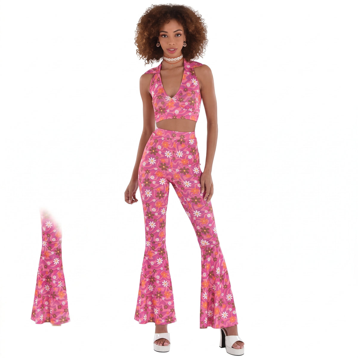 60s Floral Festival Costume Set - S/M