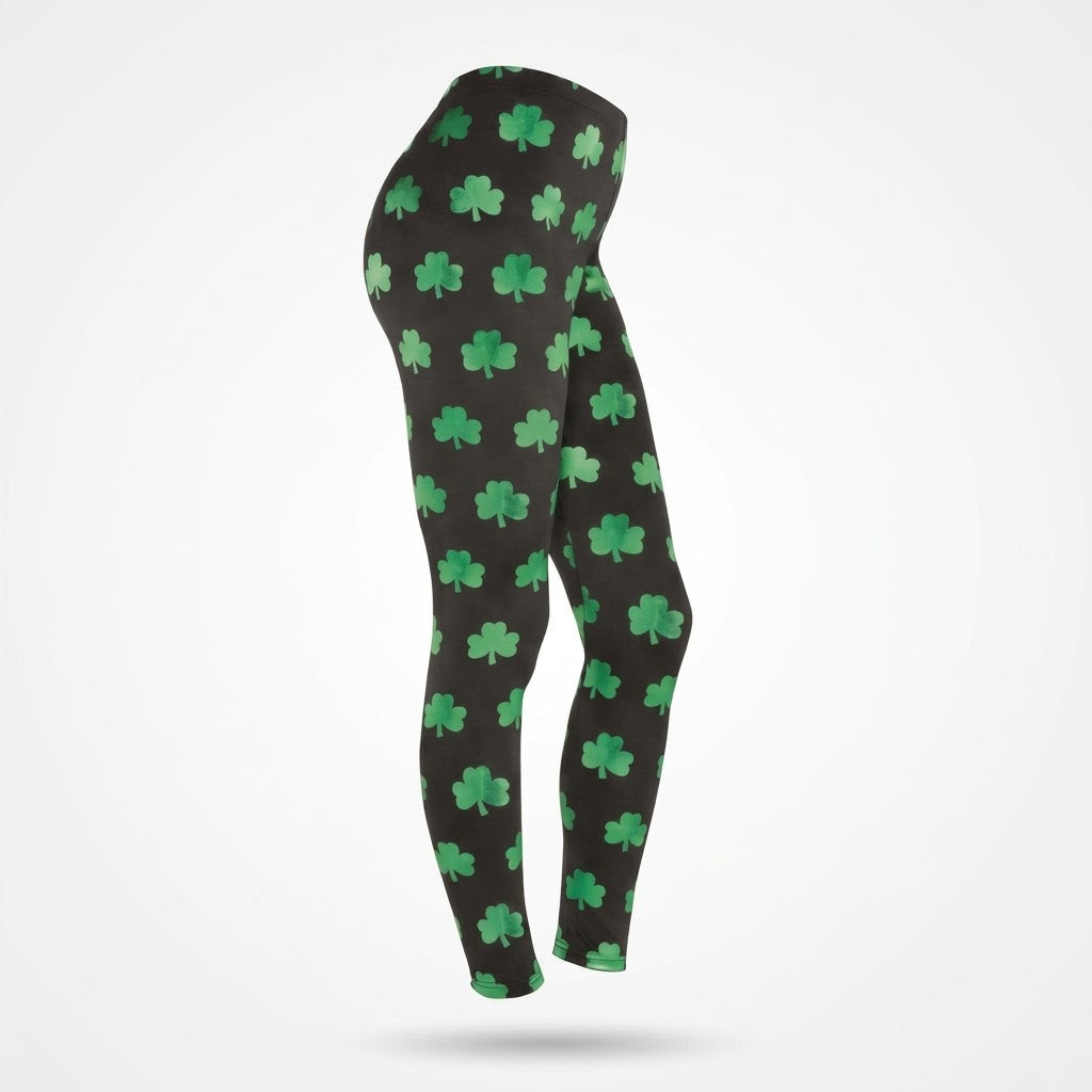 Shiny Shamrock Leggings for St. Patrick's Day