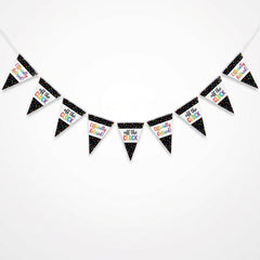 "Off The Clock" Retirement Pennant Banner, 15-ft