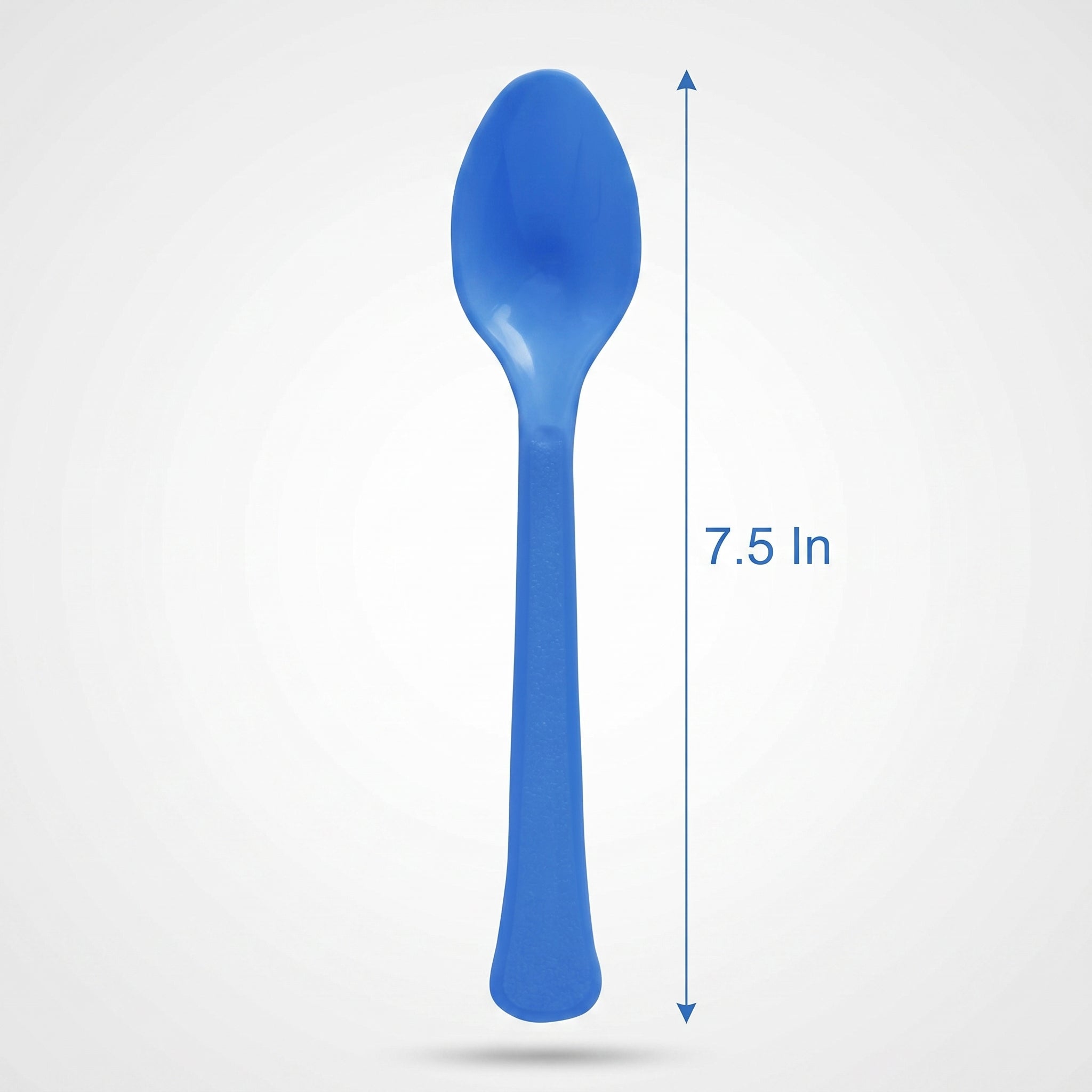 Bright Royal Blue Plastic Spoon - 7.5 in.