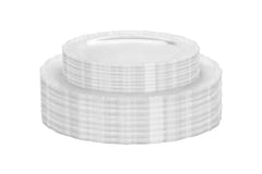 7.5 In. Clear Victorian Design Plates | 20 Count