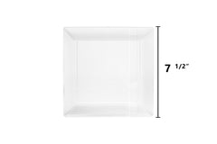 7.5 In. Clear Zen Design Plates | 10 Count