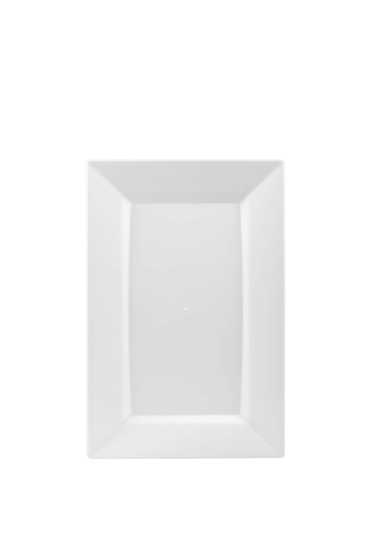 7.5 In. White Rectangular Plates | 10 Count