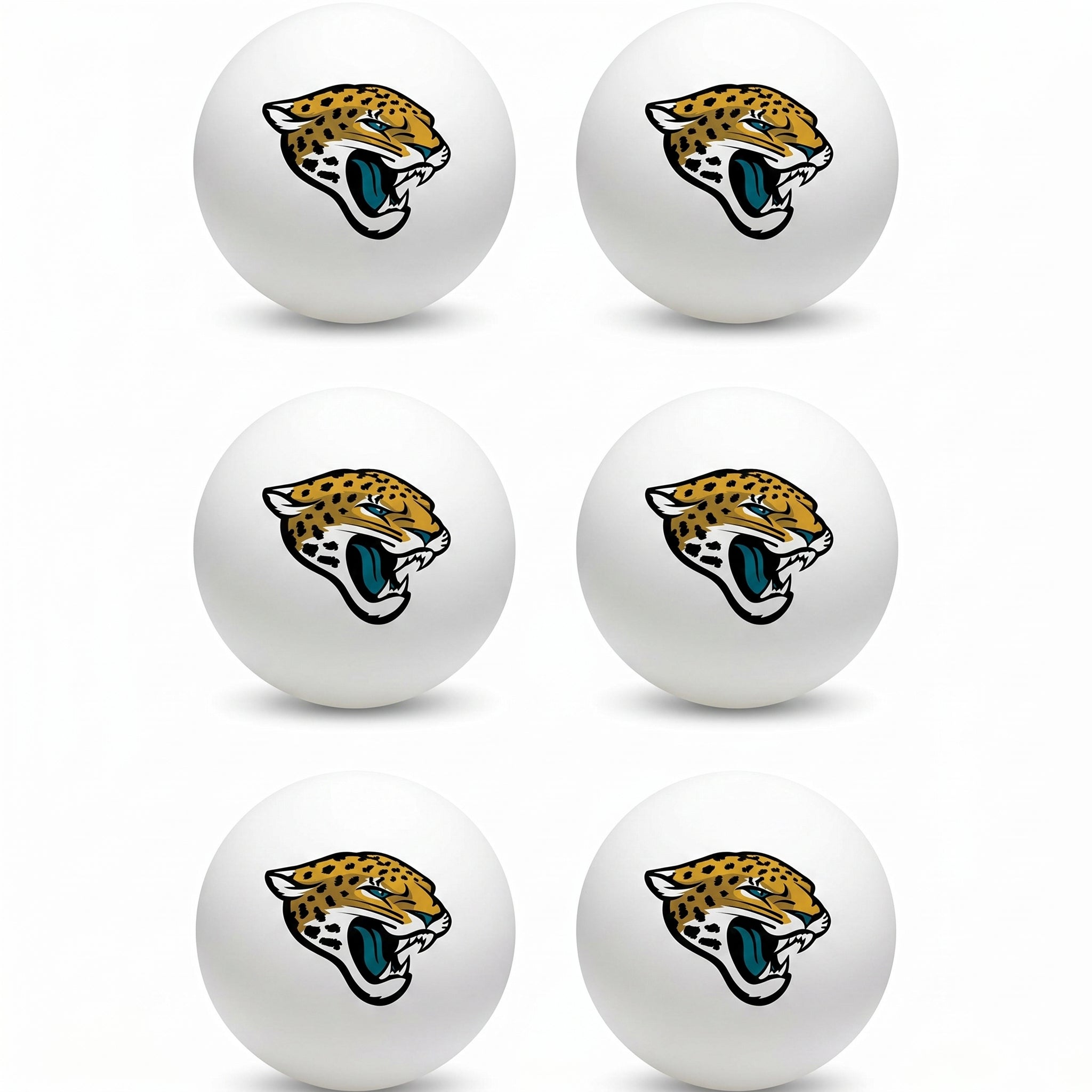 Jacksonville Jaguars Ping Pong Ball Set - 6 Pack