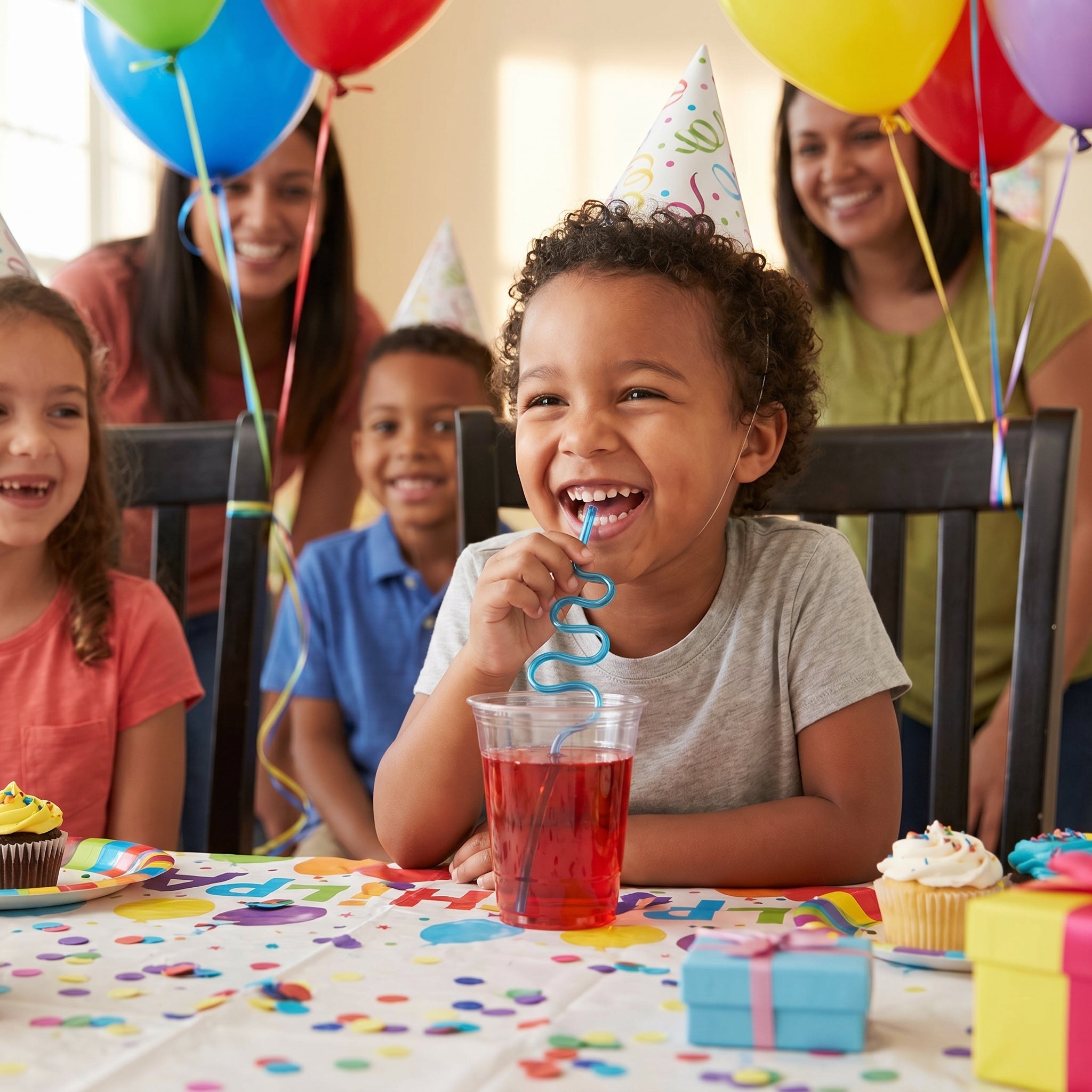 Silly Fun Swirl Straws - Mega Value Pack