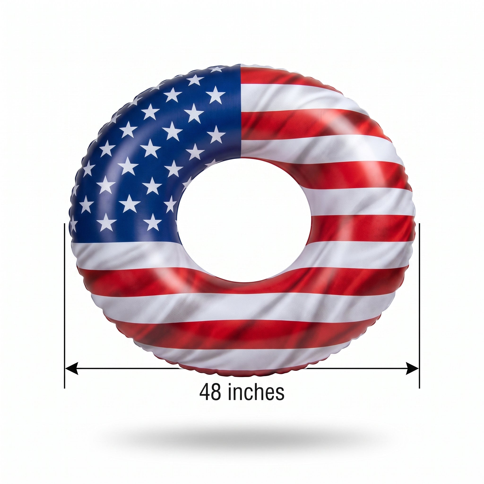 Patriotic 48" Inflatable Beach and Pool Tube