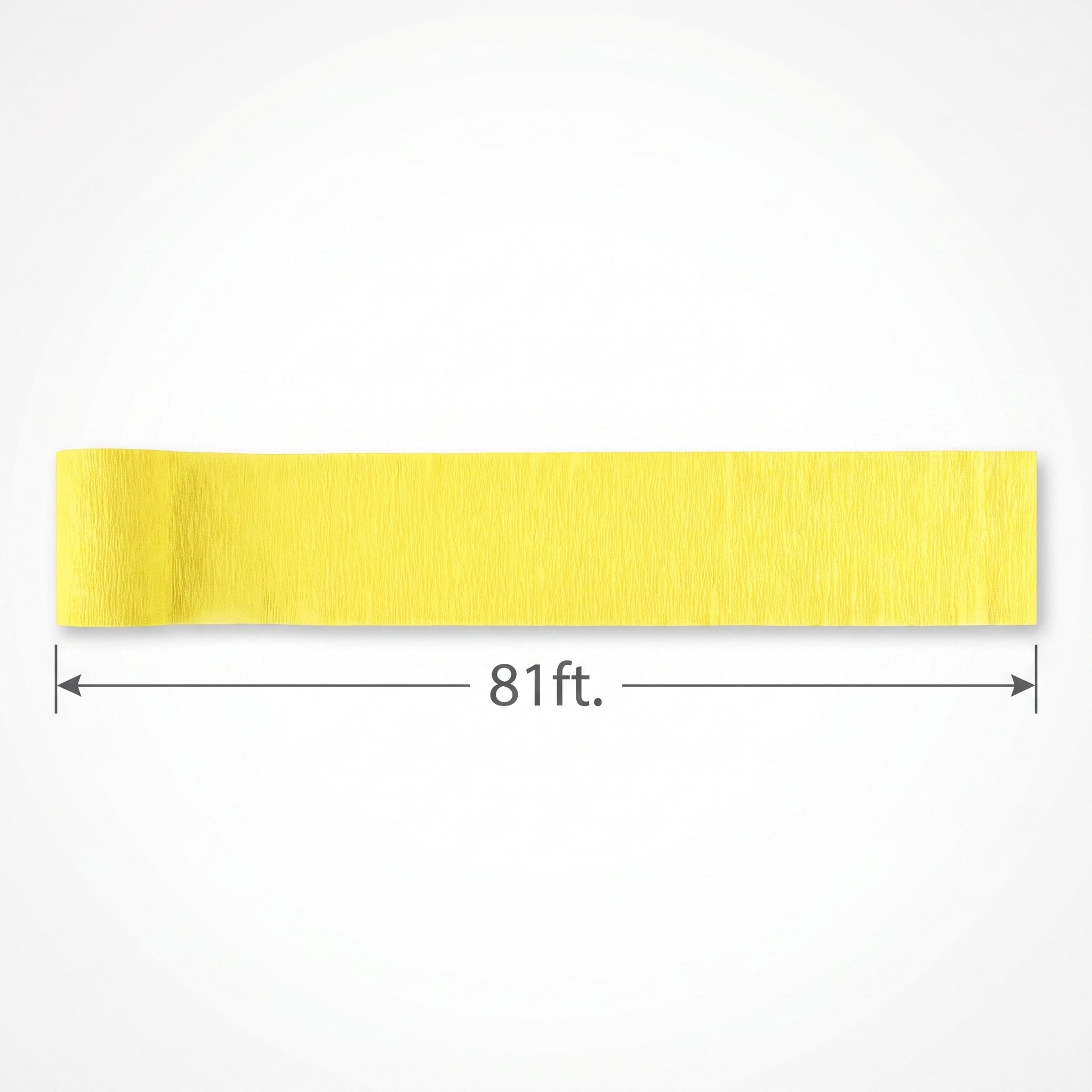 Yellow Sunshine Crepe Streamers - 81ft