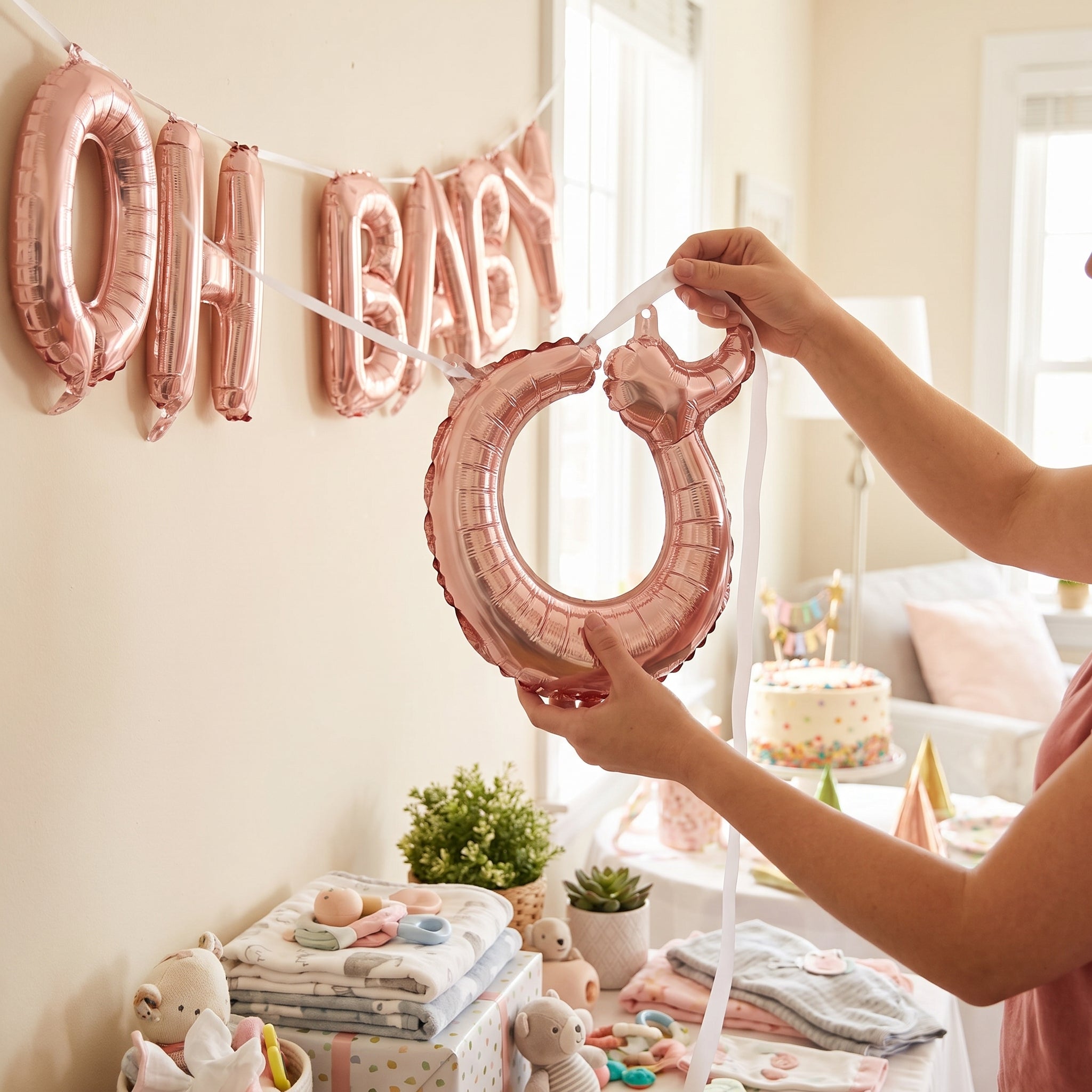 Rose Gold Script Letter O Foil Balloon - 8-Inch Air-Filled