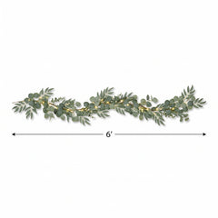 Elegant 6-Foot Light-Up Garland for Weddings & Events