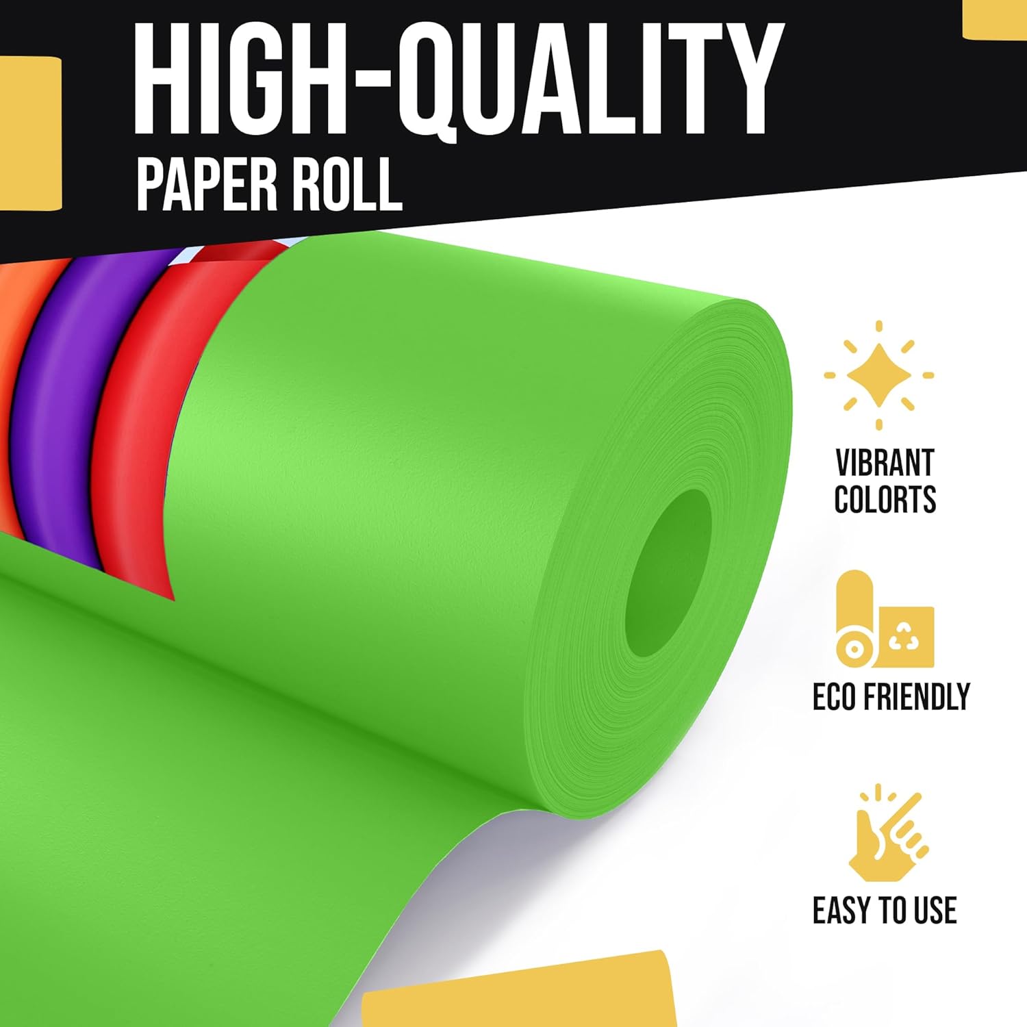 17.75"" x 110 Kraft Paper Roll | Lime Green