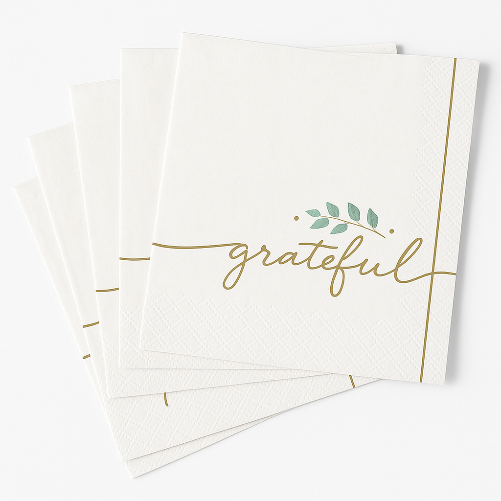 Simply Thankful Thanksgiving Lunch Napkins