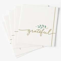 Simply Thankful Thanksgiving Lunch Napkins