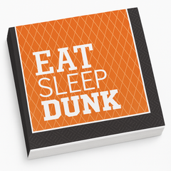 Basketball "Eat Sleep Dunk" Luncheon Napkins - 36 Pack