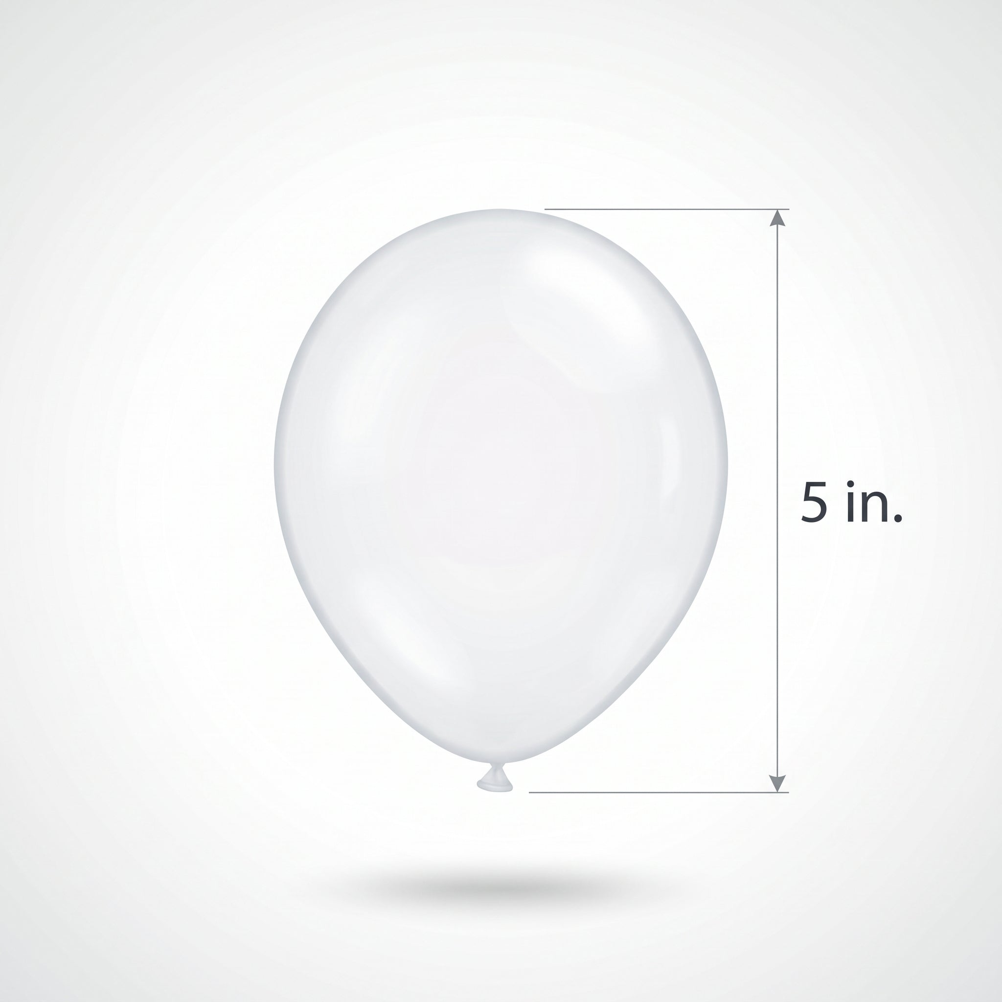Clear 5" Mini Latex Balloons, 50-Pack