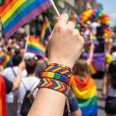 Rainbow Pride Layering Bracelets - 4 Pack