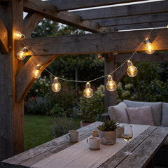 Clear Bulb LED String Lights - Battery Operated, 5 ft, 10 Lights