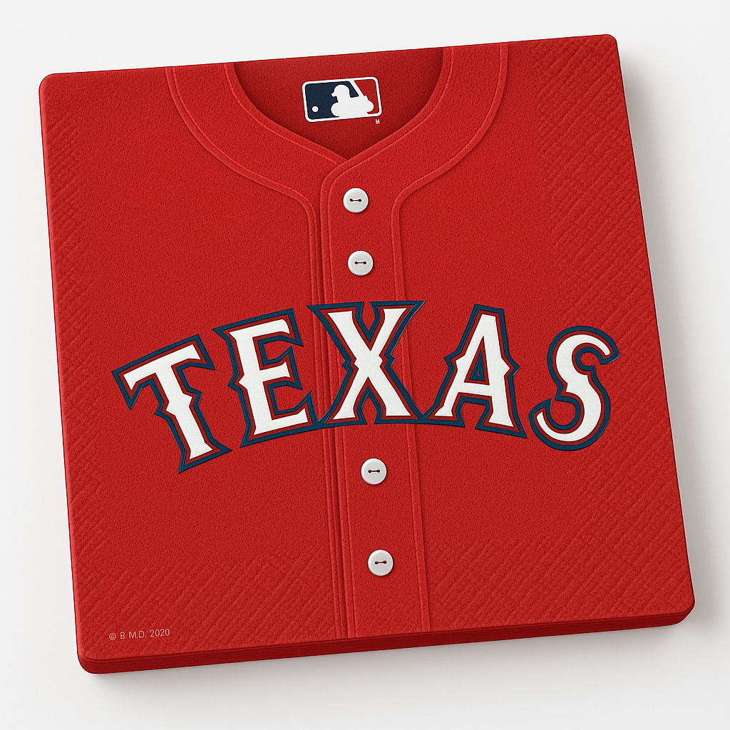 Texas Rangers MLB Luncheon Napkins