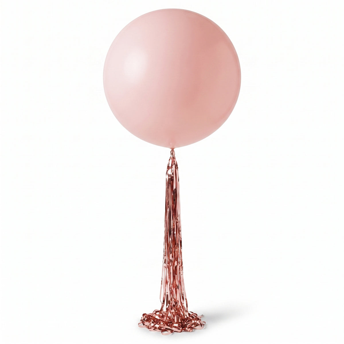 Elegant Rose Gold Latex Balloon with Tassel - 24 Inch