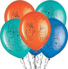 Bluey Latex Balloons 12" - Pack of 6