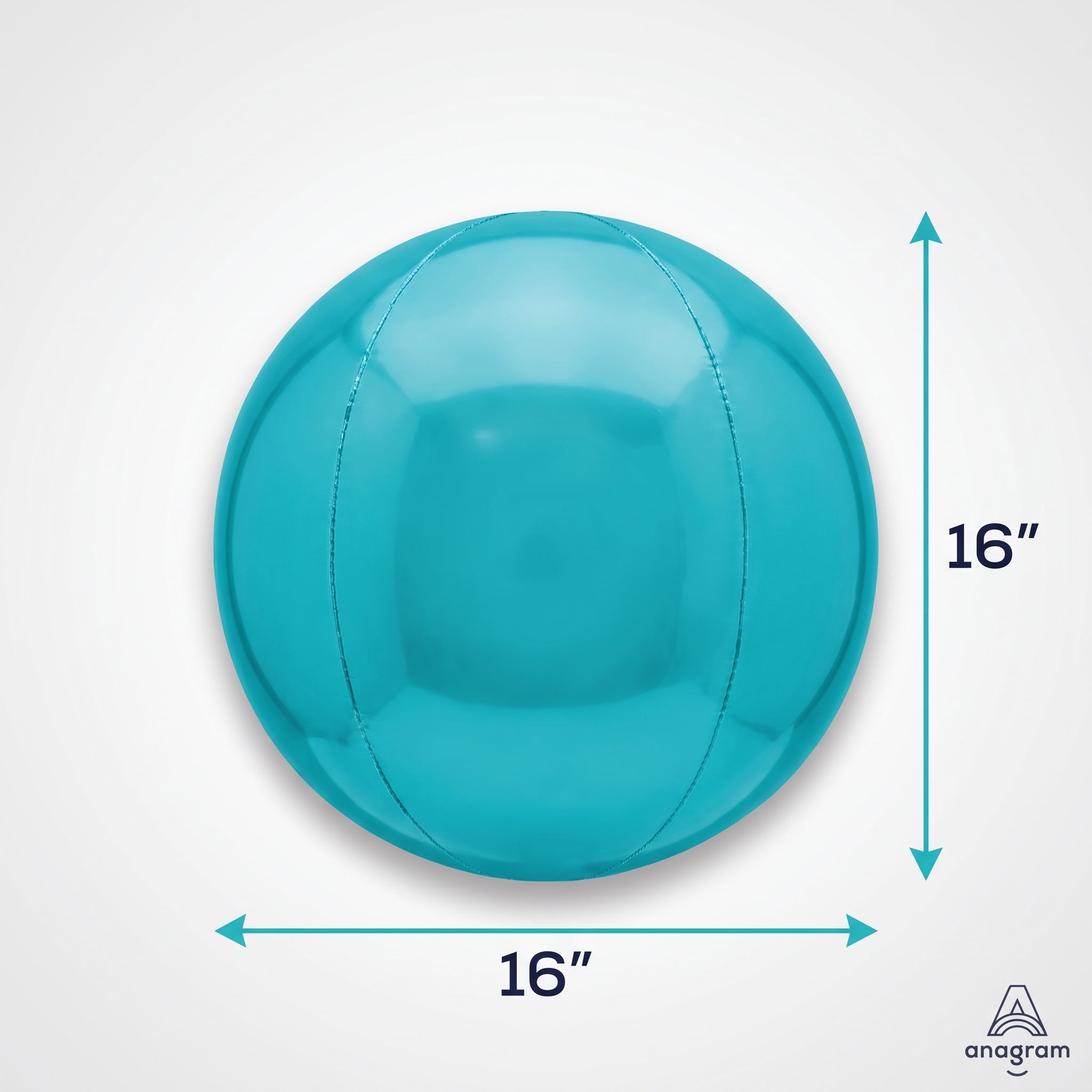 Aqua Orbz Metallic Foil Balloon