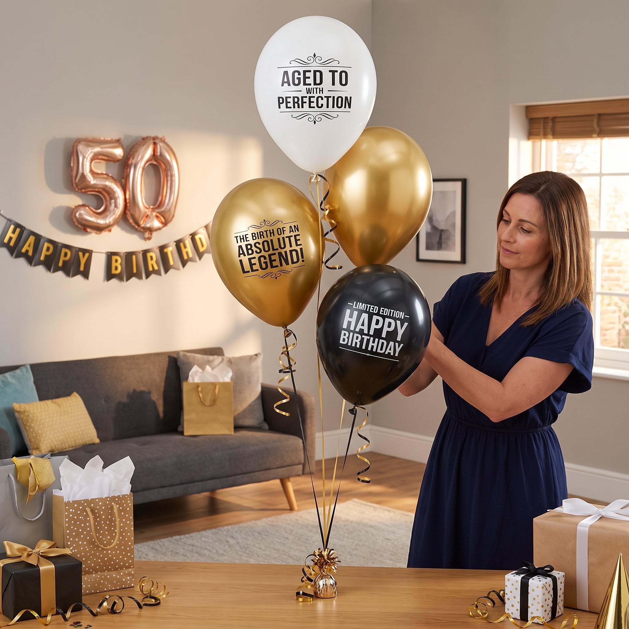 "Better with Age" Latex Balloons - 12-inch, 15-Pack