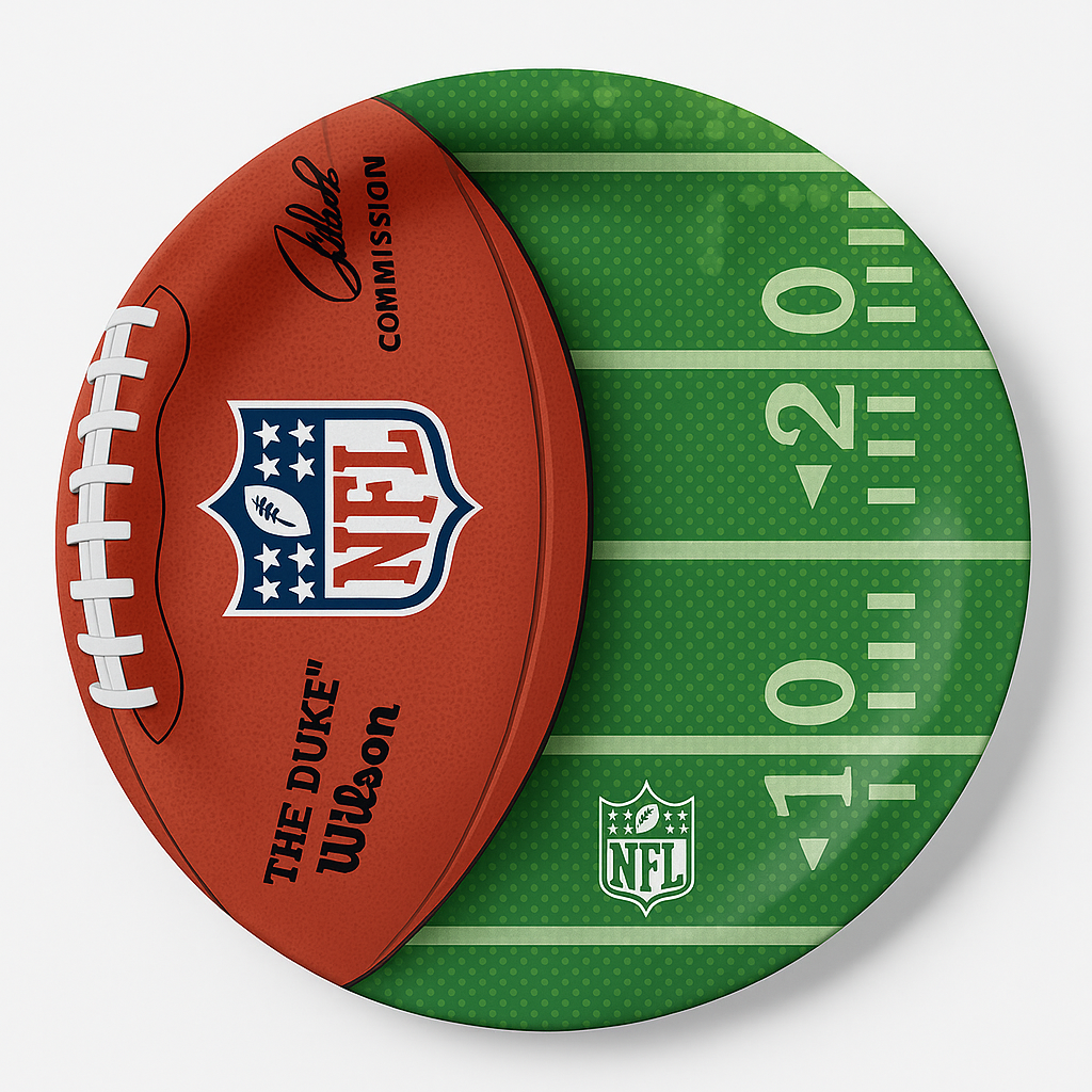 NFL Drive 10.5" Paper Dinner Plates - 18 Pack