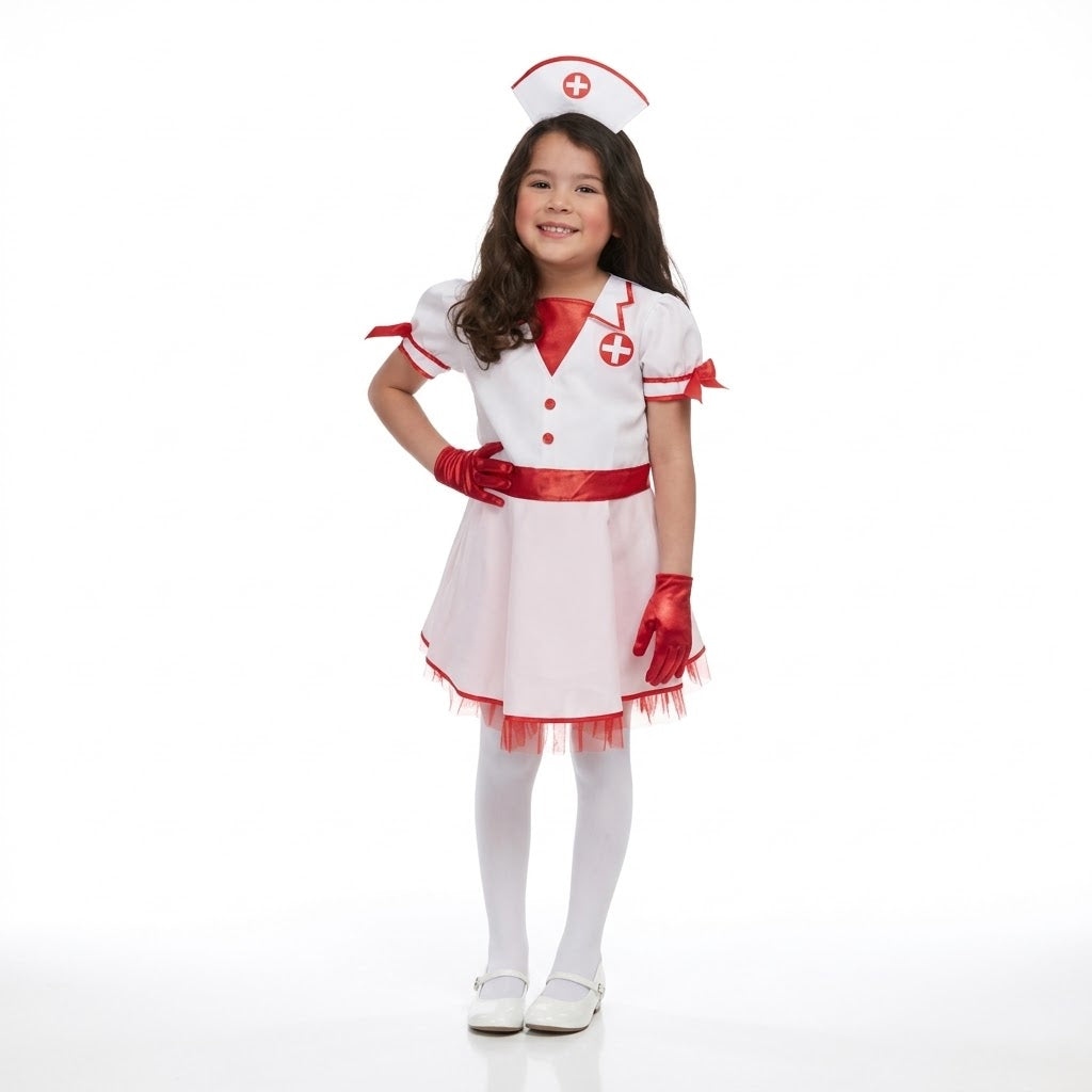 Girls' Halloween Nurse Costume - Child S (4-6)