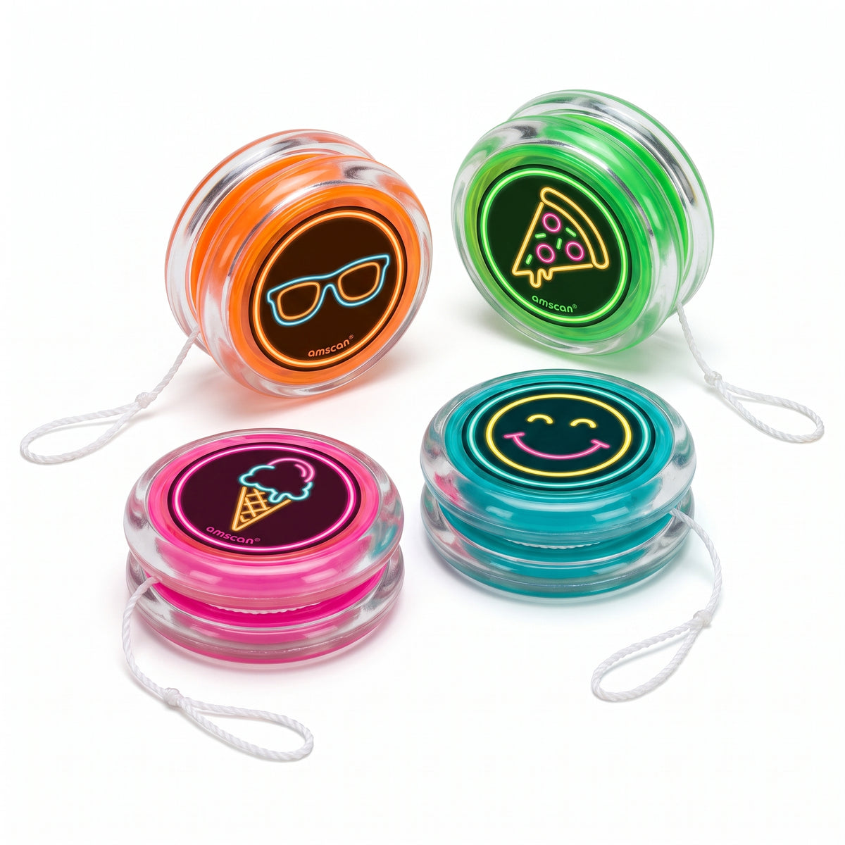 Colorful Icon Yo-Yos Party Favor Pack, 8-Count