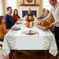Simply Thankful Thanksgiving Plastic Table Cover
