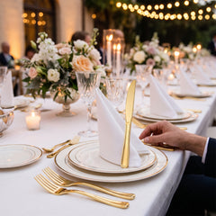 Elegant Gold Plastic Knife - Solid Color Collection - 7.5 in.