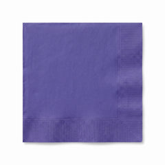 Royal Purple Solid Beverage Napkins - 5 In. X 5 In.