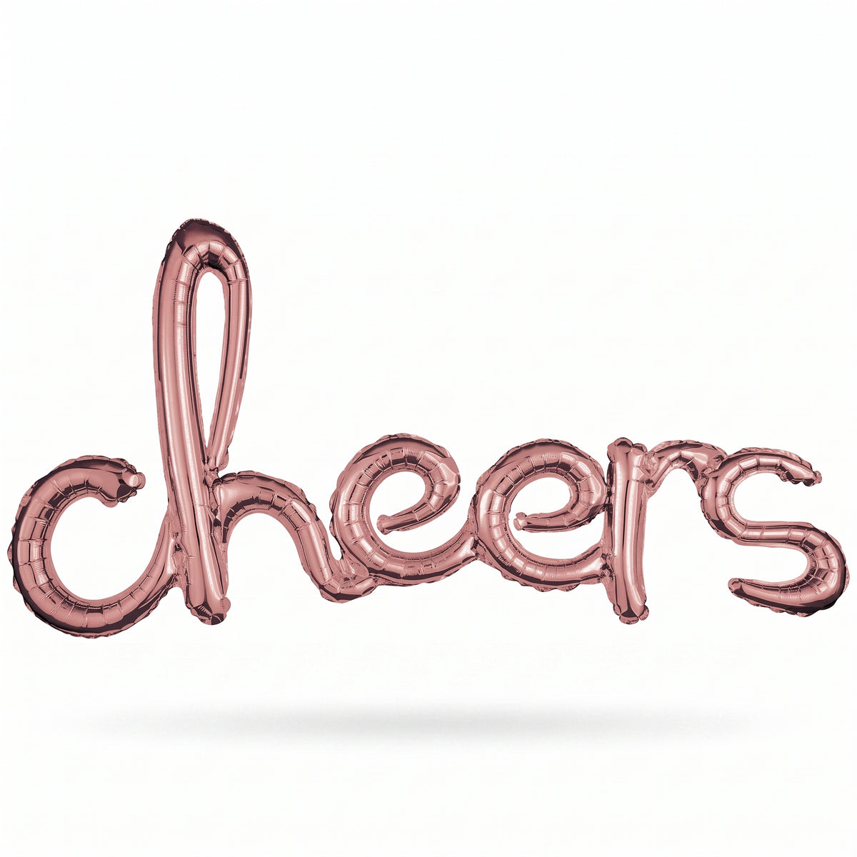 Rose Gold "Cheers" Script Foil Balloon
