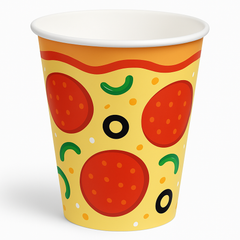Pizza Party Paper Cups - 12oz, 20 Pack