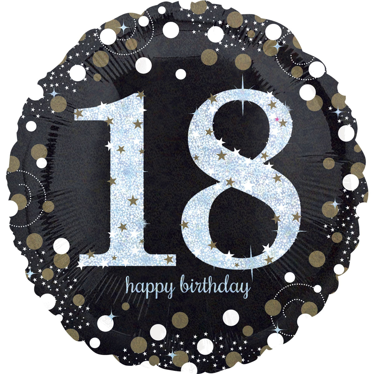Sparkling 18th Birthday Metallic Foil Balloon