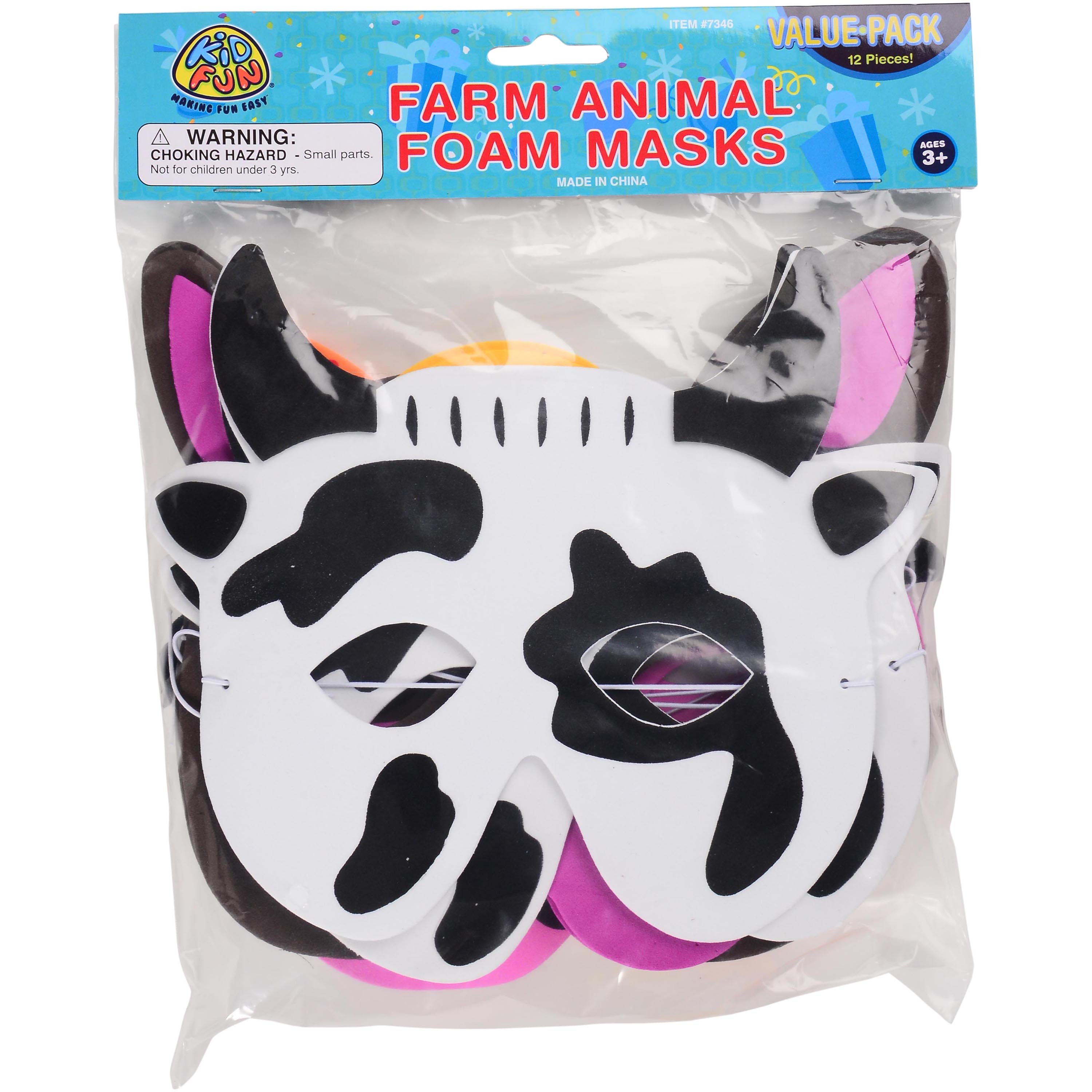 Farm Animal Foam Masks