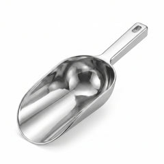 Silver Plastic Ice Scoop - 9-Inch